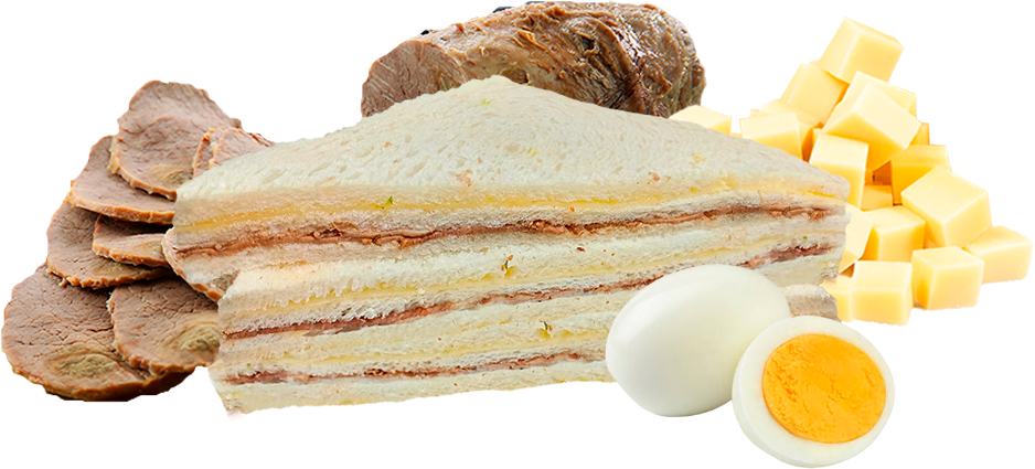 Sándwich Ternera, Queso y Huevo