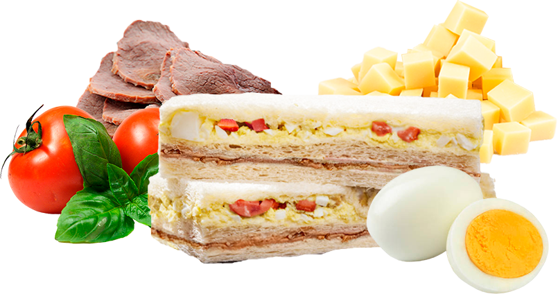 Sandwich Ternera, Tomate, Lechuga y Huevo